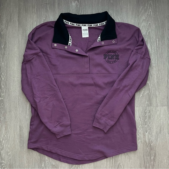 VS PINK Snap Pullover - Picture 1 of 3